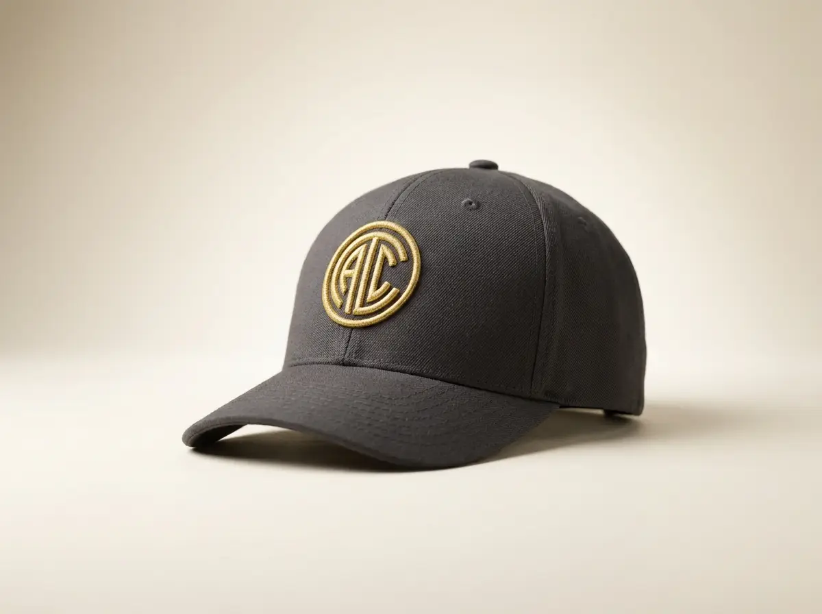 Embroidered cap drop